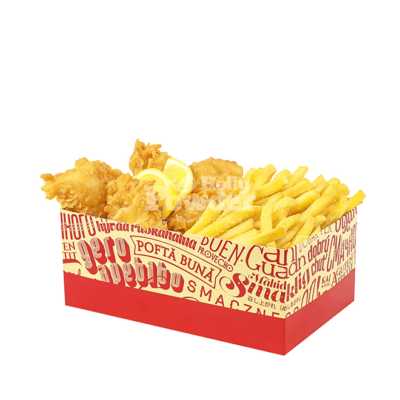 caja de Fish & Chips