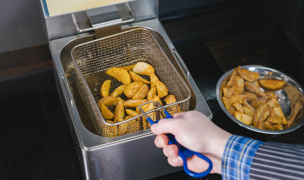 patatas fritas listas para comer