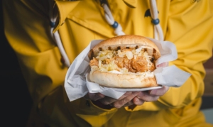 Hamburger con pescado - fishburger 