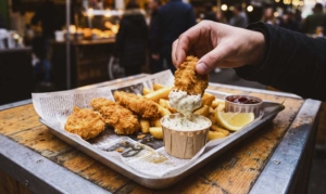 Nuggets de pescado como plato principal